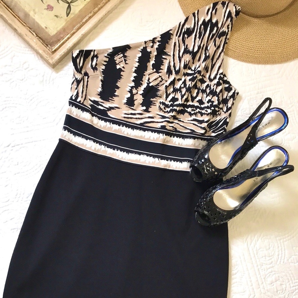 BCBGMaxAzria One Shoulder Dress - Picture 10 of 16
